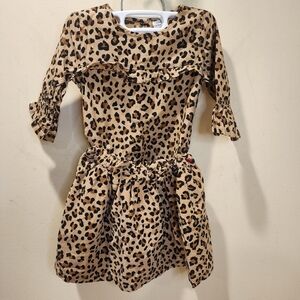 Carter's Brown Leopard Print Casual 2 Pieces Blouse And Skirt Set 4t